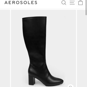 Elegant Black Knee-High Boots